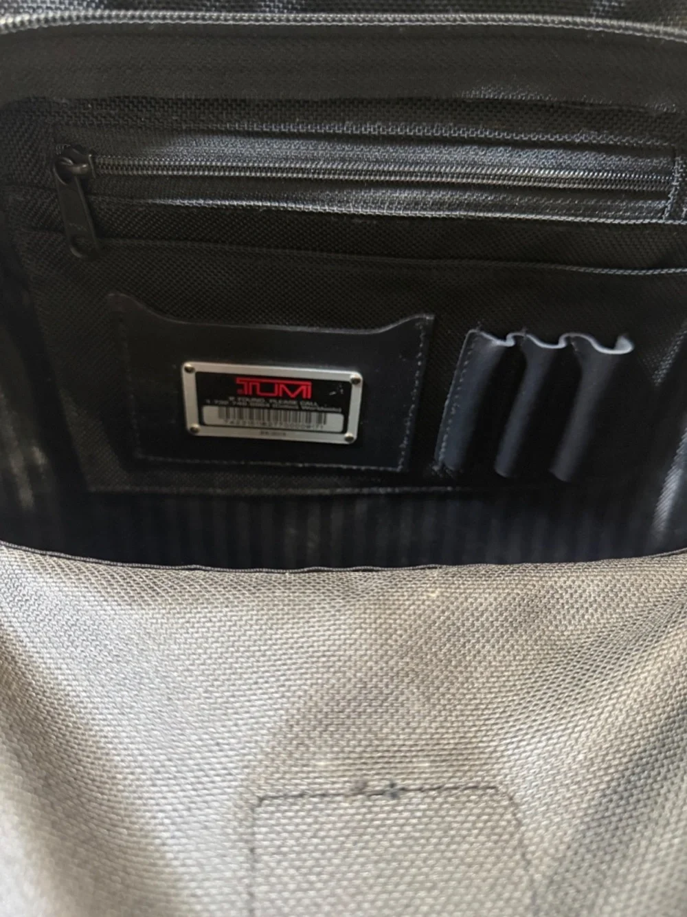 TUMI Briefcase Backpack Black Ballistic Nylon Travel Bag Authentic 2640D3 $495+
